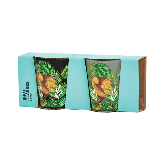 SHKT2 - Shot Glass Kiwi Tropics Set of 2