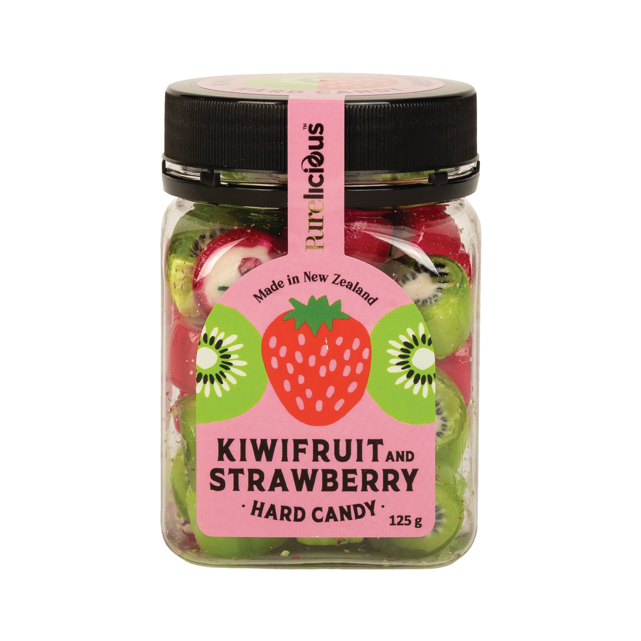 SKSJ Sweets Kiwifruit Strawberry 125g Jar Parrs Products sksj-sweets-kiwifruit-strawberry-125g-jar-parrs-products