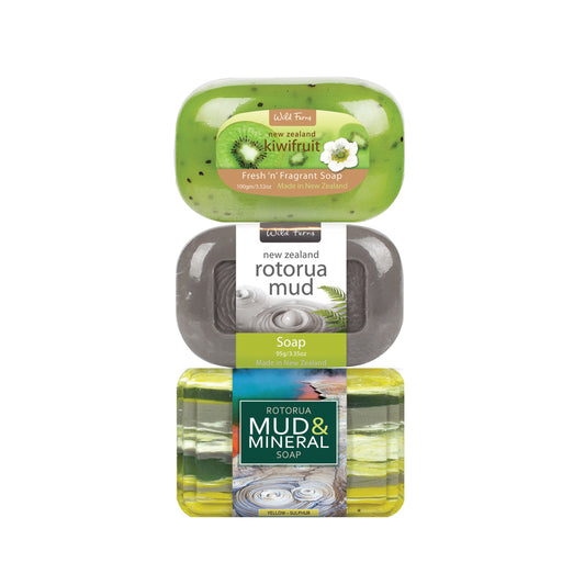 SOAPP - Rock/Mud/Kiwifruit Soap 100g Set of 3