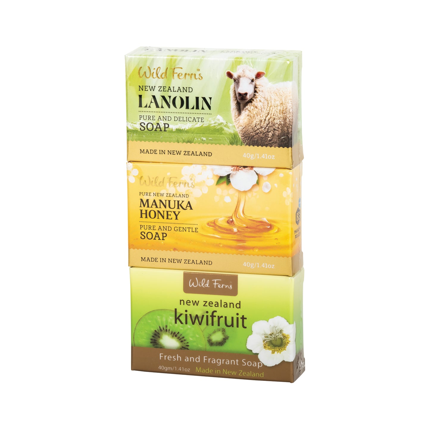 SPLHK - Soap Pack 3Pk Lanolin, Honey, Kiwifruit (Contains