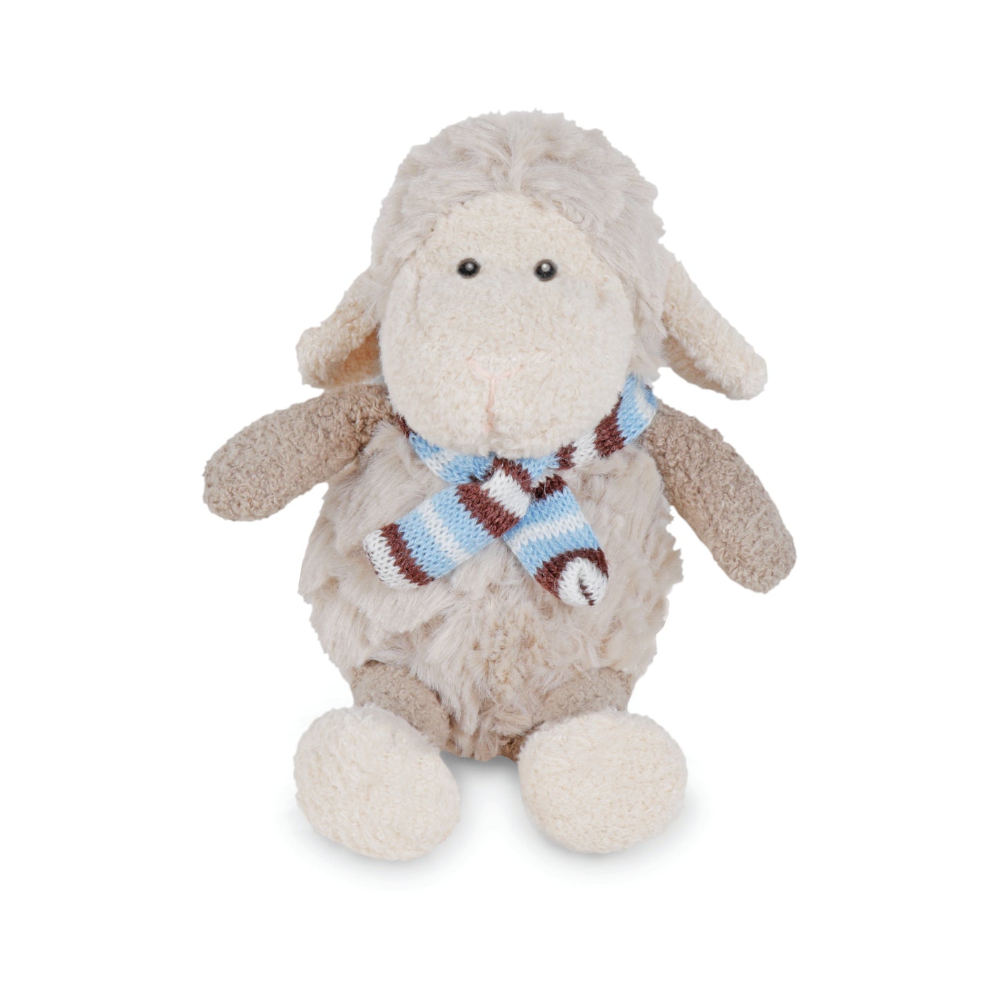 STKSB - Sheep Toy Knit Scarf Blue 12cm