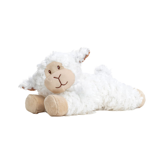 STLBEM - Sheep Toy Lying with Brown Ears Medium 25cm