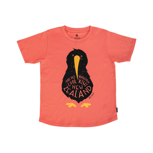 TCCKC8 - T-Shirt Child Cool Kiwi Coral Size 8