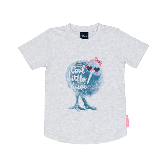 TCCLKG4 - T-Shirt Childs Cool Little Kiwi Grey Marle 4