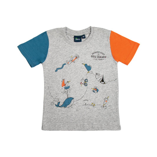 TCEKG2 - T-Shirt Childs Extreme Kiwi Grey 2