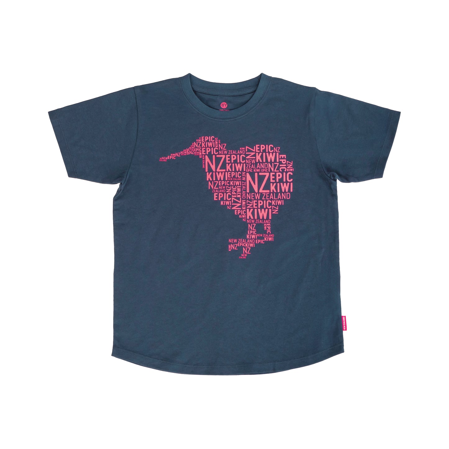 TCEPKN10 - T-Shirt Child Epic Pink Kiwi Navy Size 10