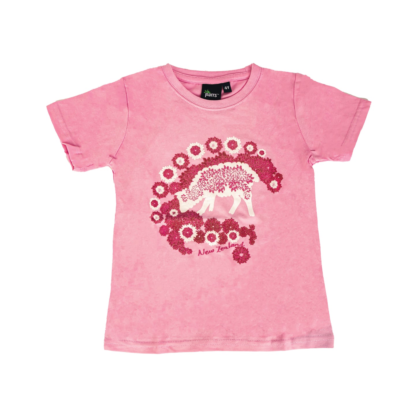 TDCSCP2 - T-Shirt Daisy Chain Sheep Pink Size 2