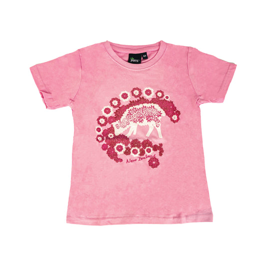 TDCSCP4 - T-Shirt Daisy Chain Sheep Pink Size 4