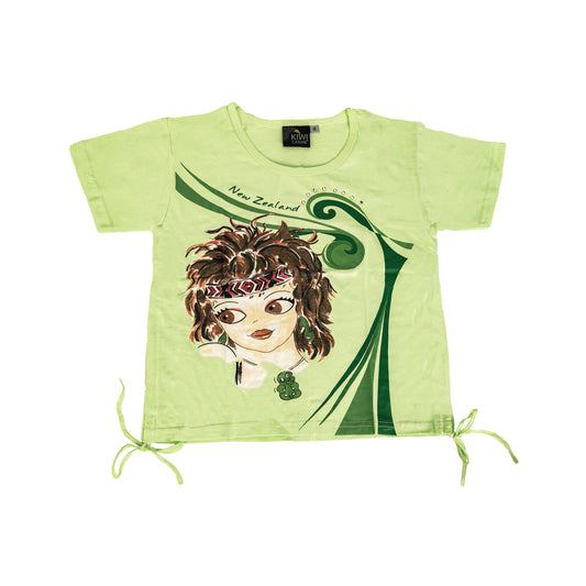 TDGTG12 - T-shirt Drawstrng Girl w/TikiGreen Size 12