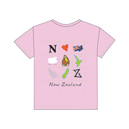 TICP2 - T-shirt Icons of NZ Pink 2