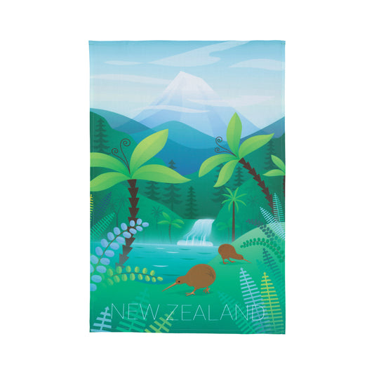 TTSK - Tea Towel  NZ Scene Kiwi