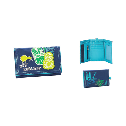 VWTTB - Velcro Wallet Tiki & Teko Blue